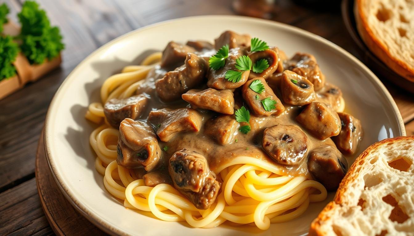 Beef Stroganoff