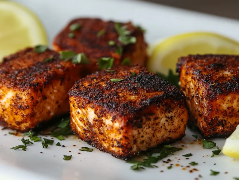 Blackened Salmon Bites