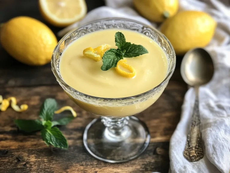 Lemon Custard: A Bright and Silky Dessert