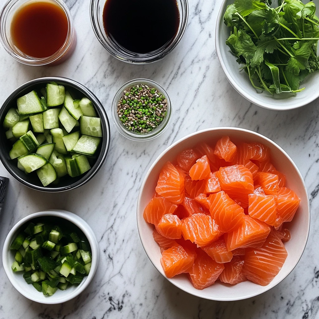 Salmon Rice Bowl Salad