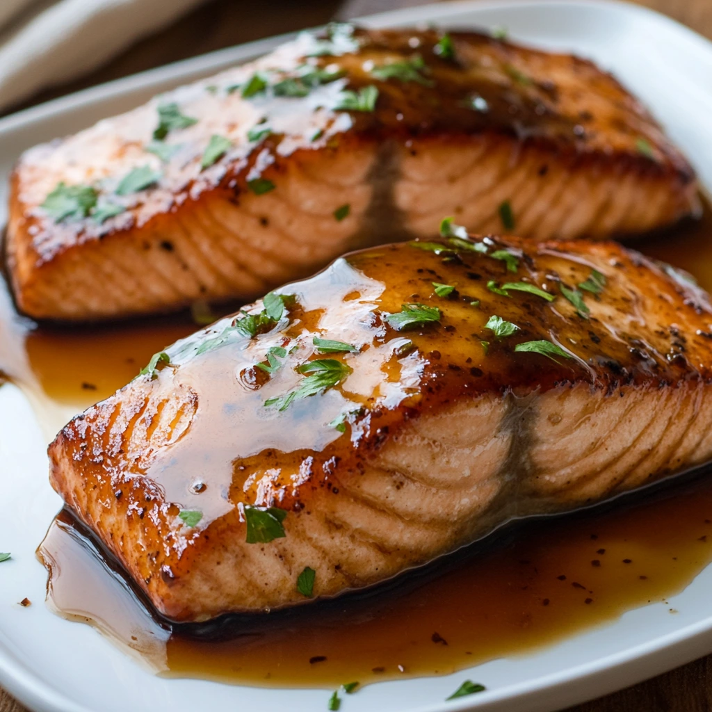 Salmon with Brown Sugar Glaze