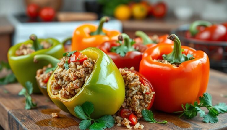 Stuffed Bell Peppers with Beef