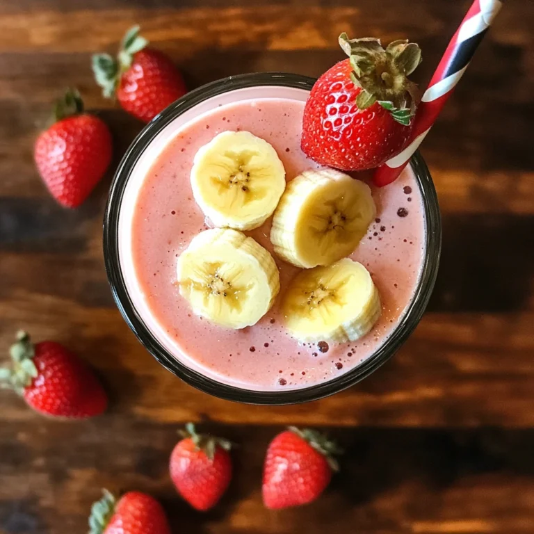 strawberry banana smoothie